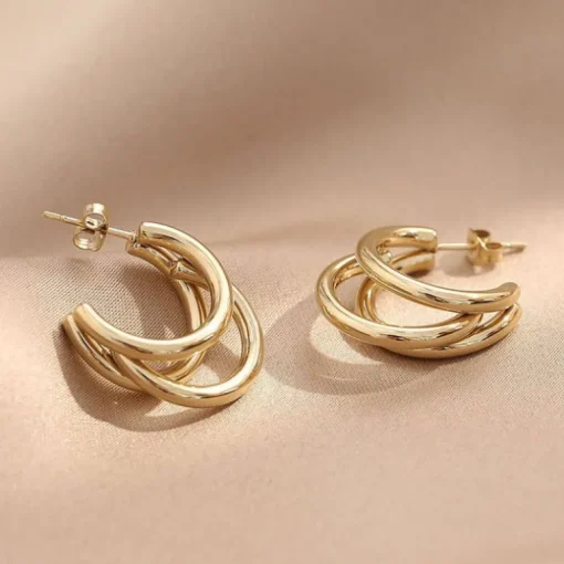 Goldene Ohrringe Shanta