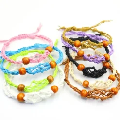 Handgewebtes Steinhalter Armband Zenith