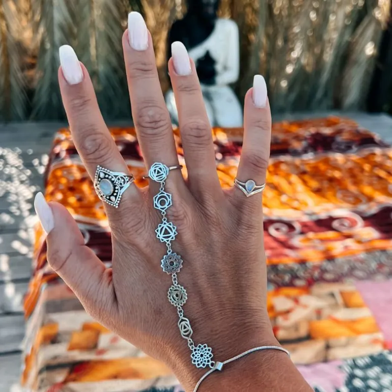 Handkette Armband Chakra Power