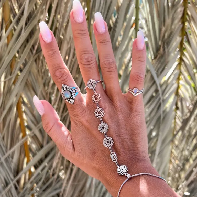 Handkette Armband Chakra Power