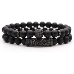 Herren Armband Set Matt