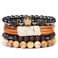 Herren Armbänder Golden Hour King