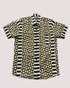 Herren Hemd Green Drift