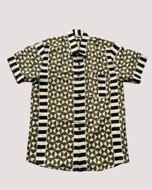 Herren Hemd Green Drift