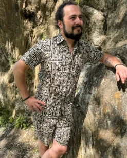 Herren Shorts Sacred Geometry