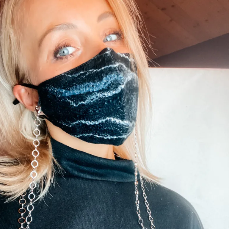 Kette für Maske silber Anouk