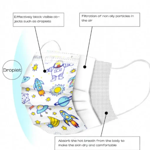 Kindermaske | Einwegmasken Kinder Planetaria
