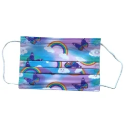 Kindermasken Einweg Schmetterling Regenbogen