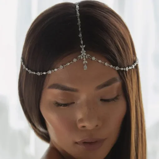 Kopfschmuck Glitter Rose