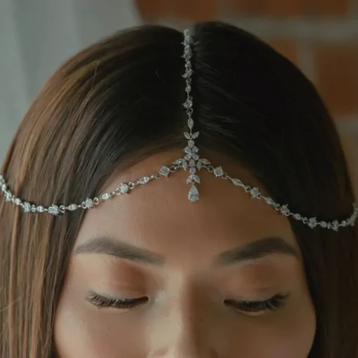Kopfschmuck Glitter Rose