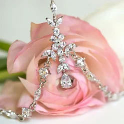 Kopfschmuck Glitter Rose