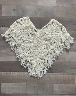 Langer Häkel Poncho Boho Emma