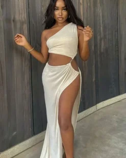 Langes Cut-Out Kleid Glory