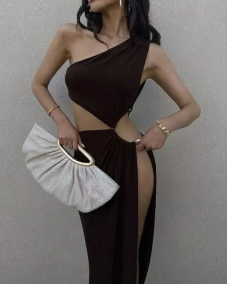 Langes Cut-Out Kleid Glory