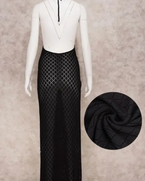 Langes Feinstrick Kleid Josefin