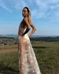Langes Glitzerkleid Kasja