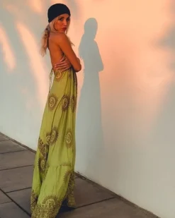 Langes Kleid Green Goa