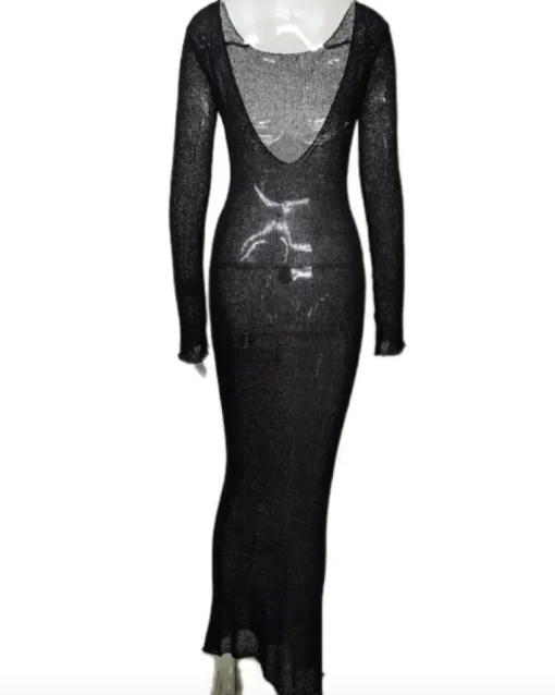 Langes Mesh Kleid Palmar