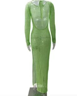 Langes Netzkleid Amara