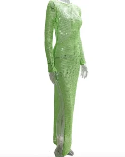 Langes Netzkleid Amara