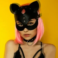 Leder Fetisch Maske Teddy