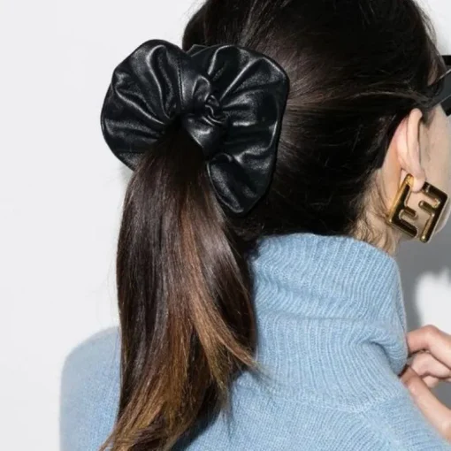 Leder Style Scrunchies Roma