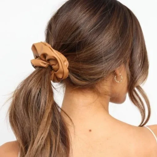 Leder Style Scrunchies Roma