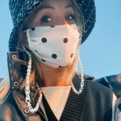 Leichte Seidenmaske Polka