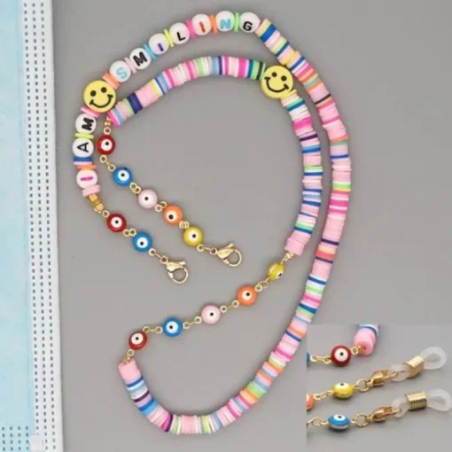 Maskenketten | Brillenkette Love & Smile
