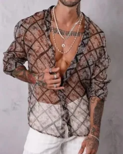 Mesh Herren Hemd Maddox