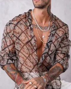 Mesh Herren Hemd Maddox