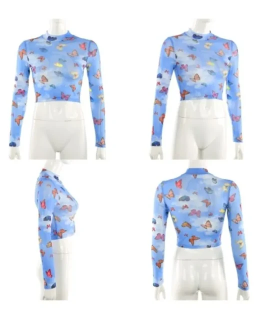 Mesh Shirt Schmetterling