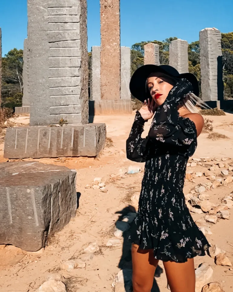 Minikleid Fiori Neri