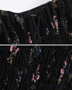 Minikleid Fiori Neri