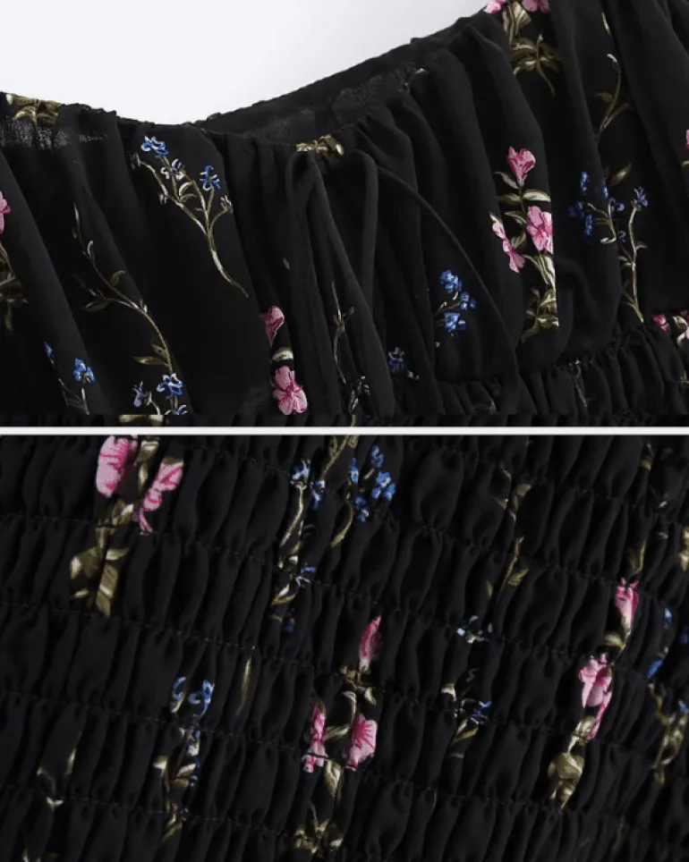 Minikleid Fiori Neri