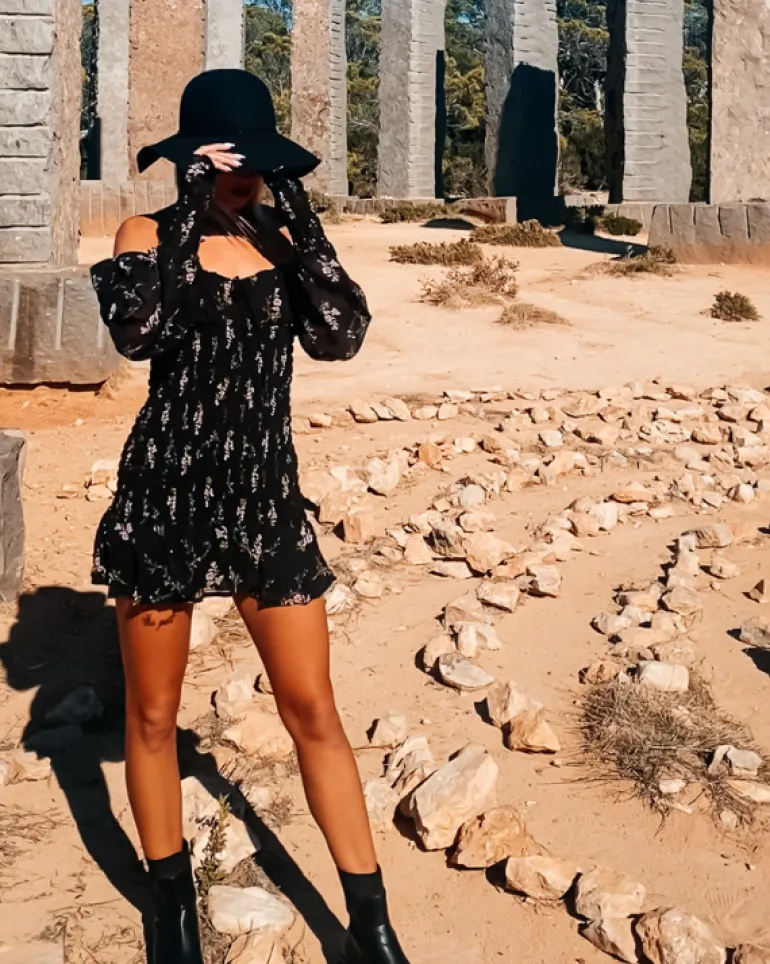 Minikleid Fiori Neri