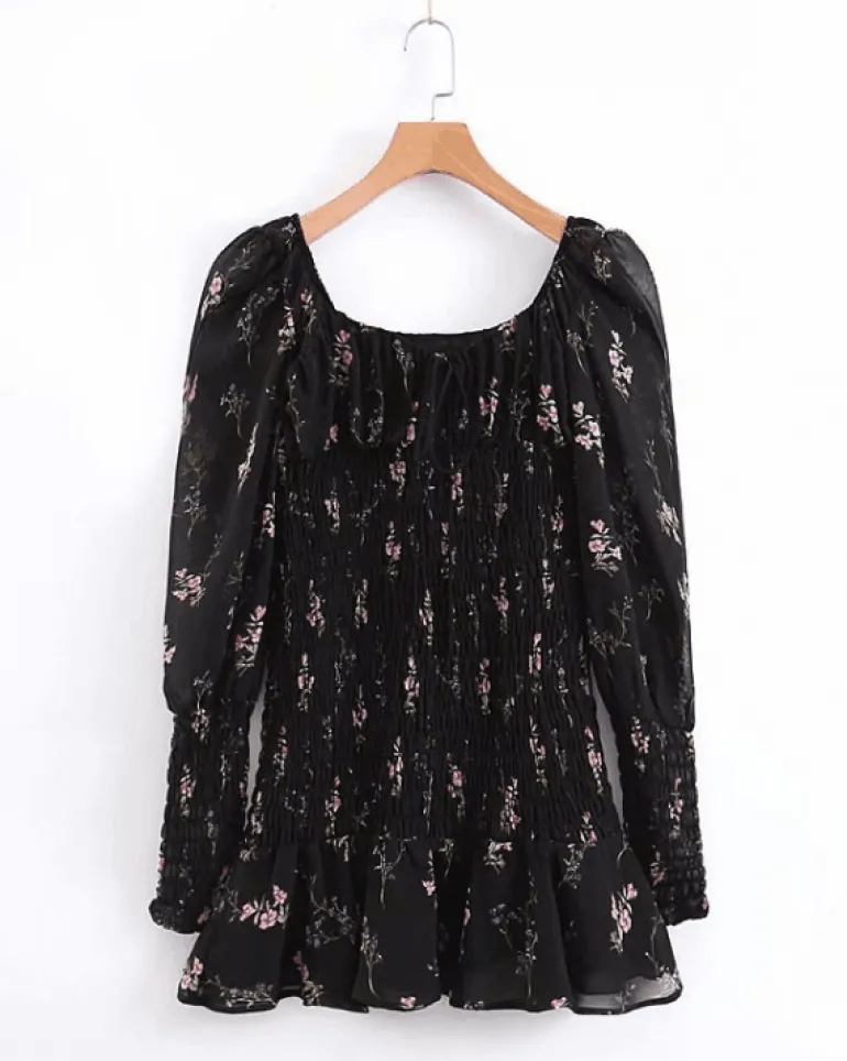 Minikleid Fiori Neri