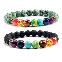 Naturstein Chakra Armband