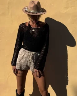 Netz Häkel Shirt Jolee
