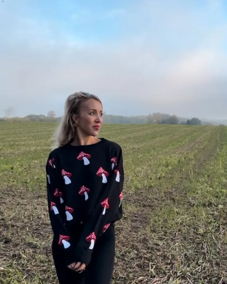 Pilz Pullover Red Mushroom