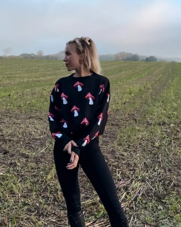 Pilz Pullover Red Mushroom