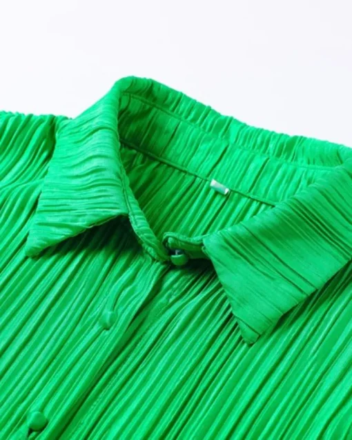 Plissee Blusen Kleid Serena