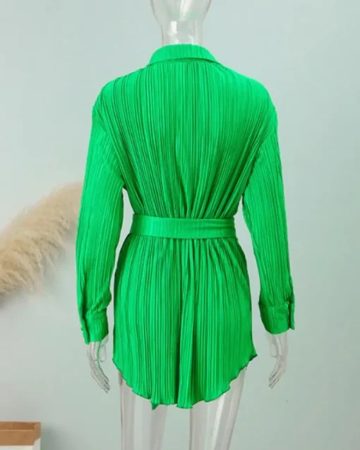 Plissee Blusen Kleid Serena