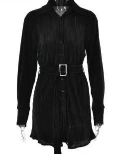 Plissee Blusen Kleid Serena
