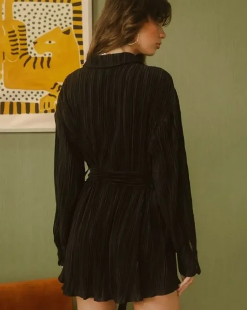 Plissee Blusen Kleid Serena