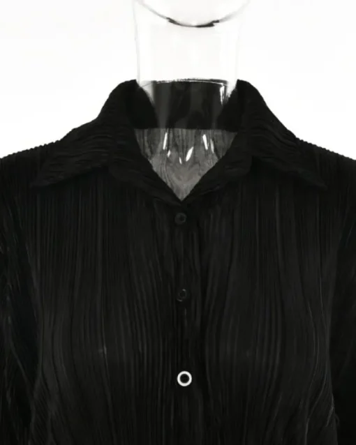 Plissee Blusen Kleid Serena