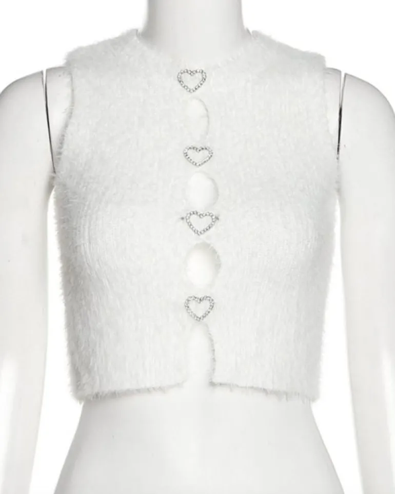 Plüsch Crop Top Corazon