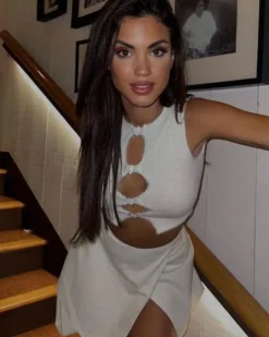 Plüsch Crop Top Corazon