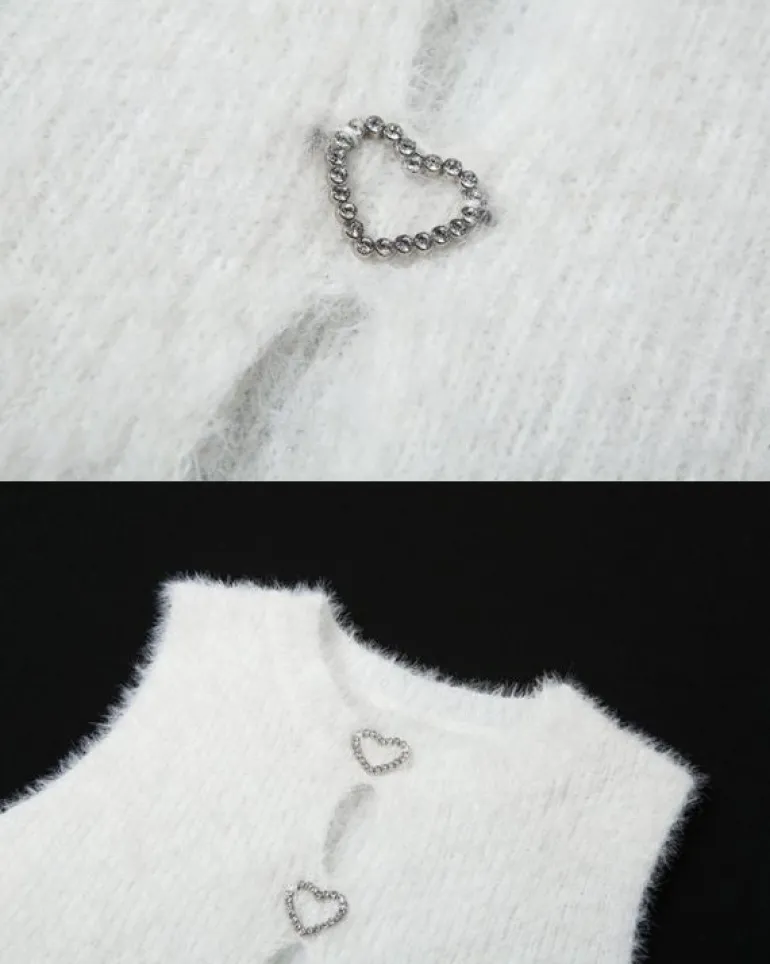 Plüsch Crop Top Corazon