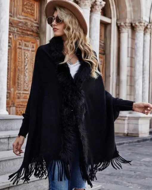 Poncho Cape Viola